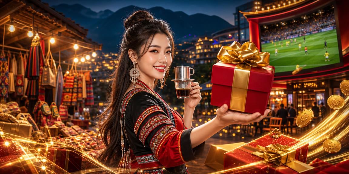 Người dùng thực hiện giao dịch casino trực tuyến bên tách cà phê tại Sapa